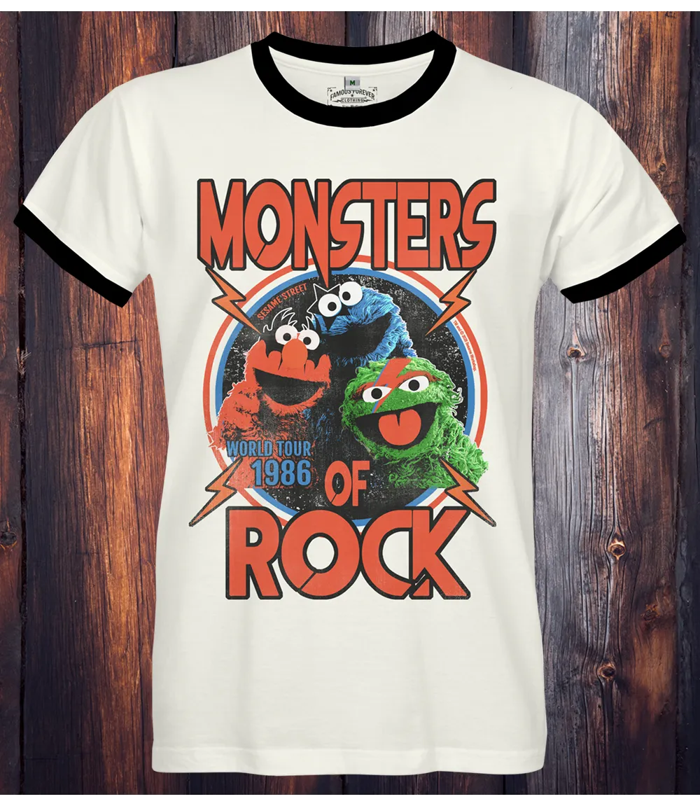 Sesame Street Monsters Of Rock XS Unisex T-shirt