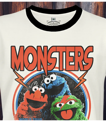 Sesame Street Monsters Of Rock XS Unisex T-shirt