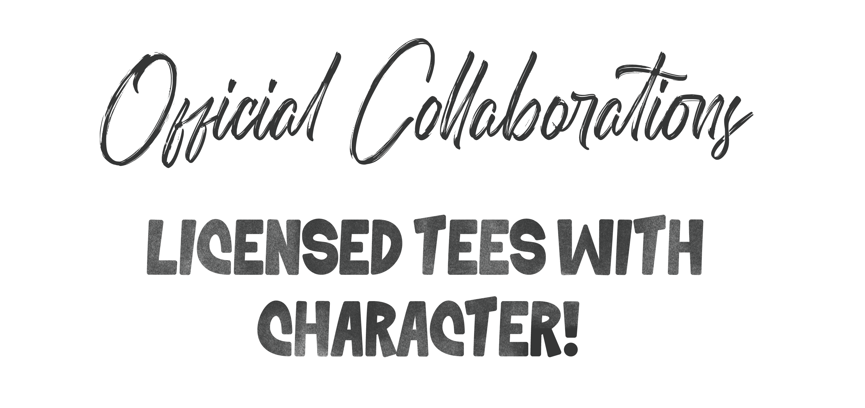 Official collaborations – licensed Retro Tees T-shirts featuring character and pop culture designs