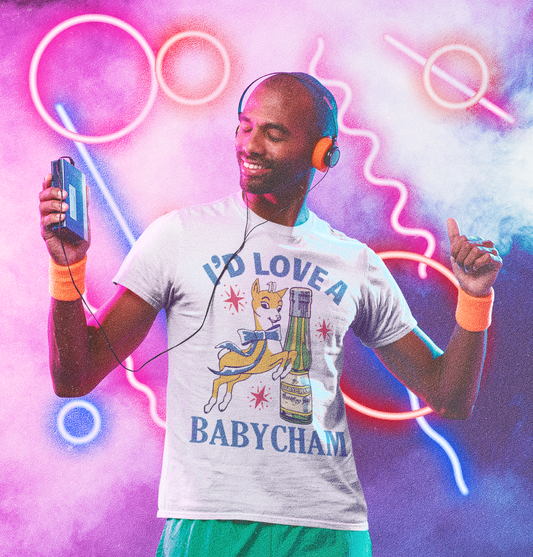 Retro 80s Babycham T-Shirt - I'd Rather Have A Babycham Top