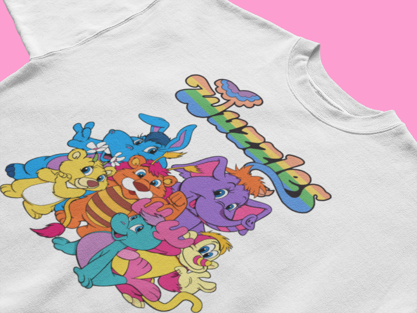 Retro Nostalgic Wuzzles Cartoon T-Shirt