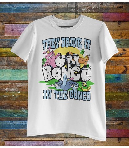 They Drink It In The Congo T-Shirt | Retro Um Bongo Drink Tee