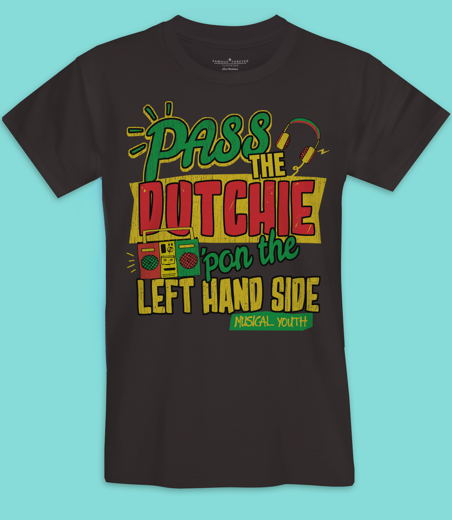 Musical Youth Pass The Dutchie 'pon The Left Hand Side T-shirt Men's Unisex