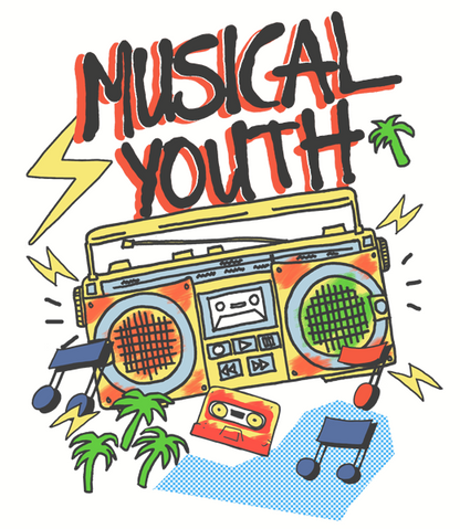official musical youth boom box 80s official music reggae fan shirt white t shirt exclusive design
